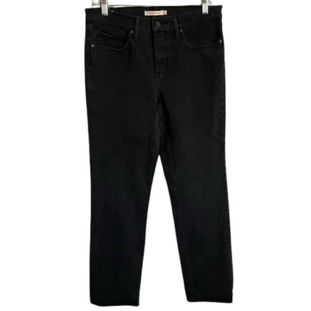Levi's Premium Shaping Straight Leg Women's Black Jeans Size 30